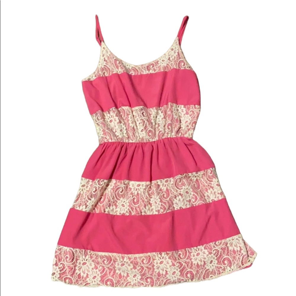GIANNI BINI Lace accent sundress